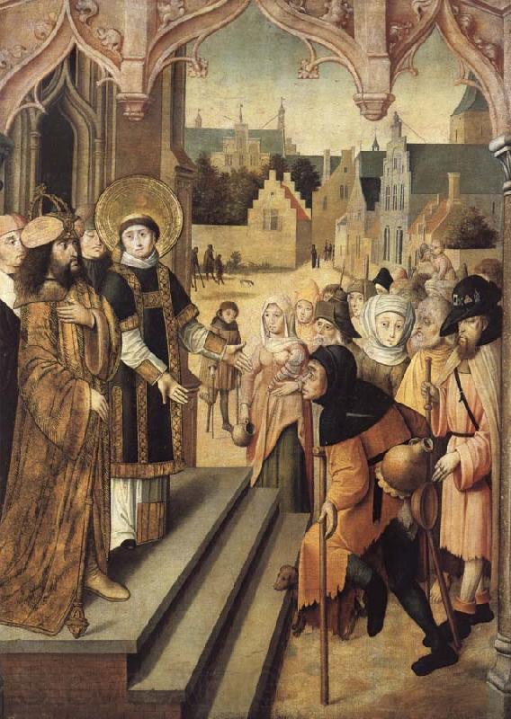 unknow artist Saint Lawrence Showing the Prefect Decius the Treasures of the Church Spain oil painting art